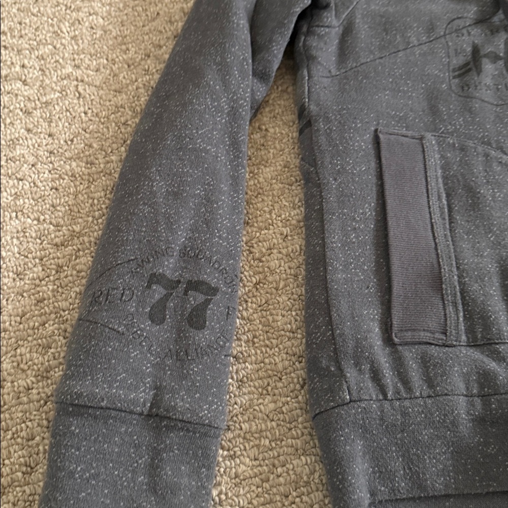 Star Wars Womens Charcoal Full-Zip Fleece Hoodie - Picture 3 of 8